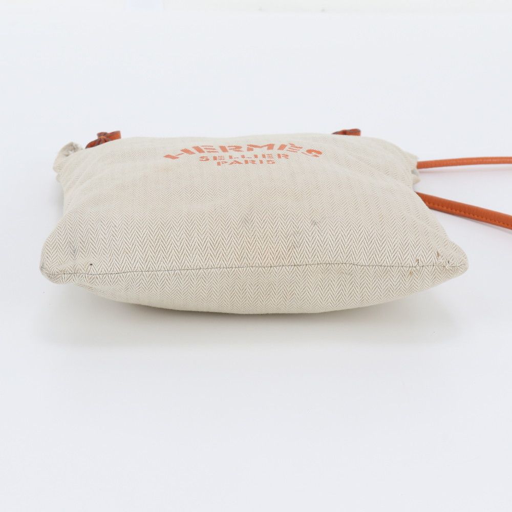 Hermes Aline PM Toile Chevron Leather Shoulder Bag — view 6