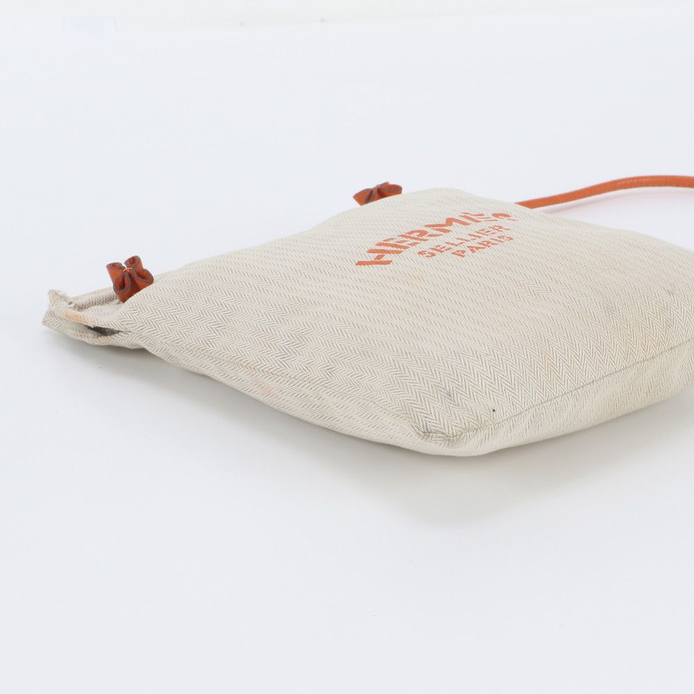 Hermes Aline PM Toile Chevron Leather Shoulder Bag — view 5