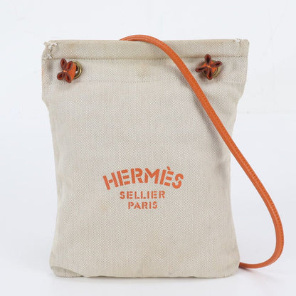 Hermes Aline PM Toile Chevron Leather Shoulder Bag