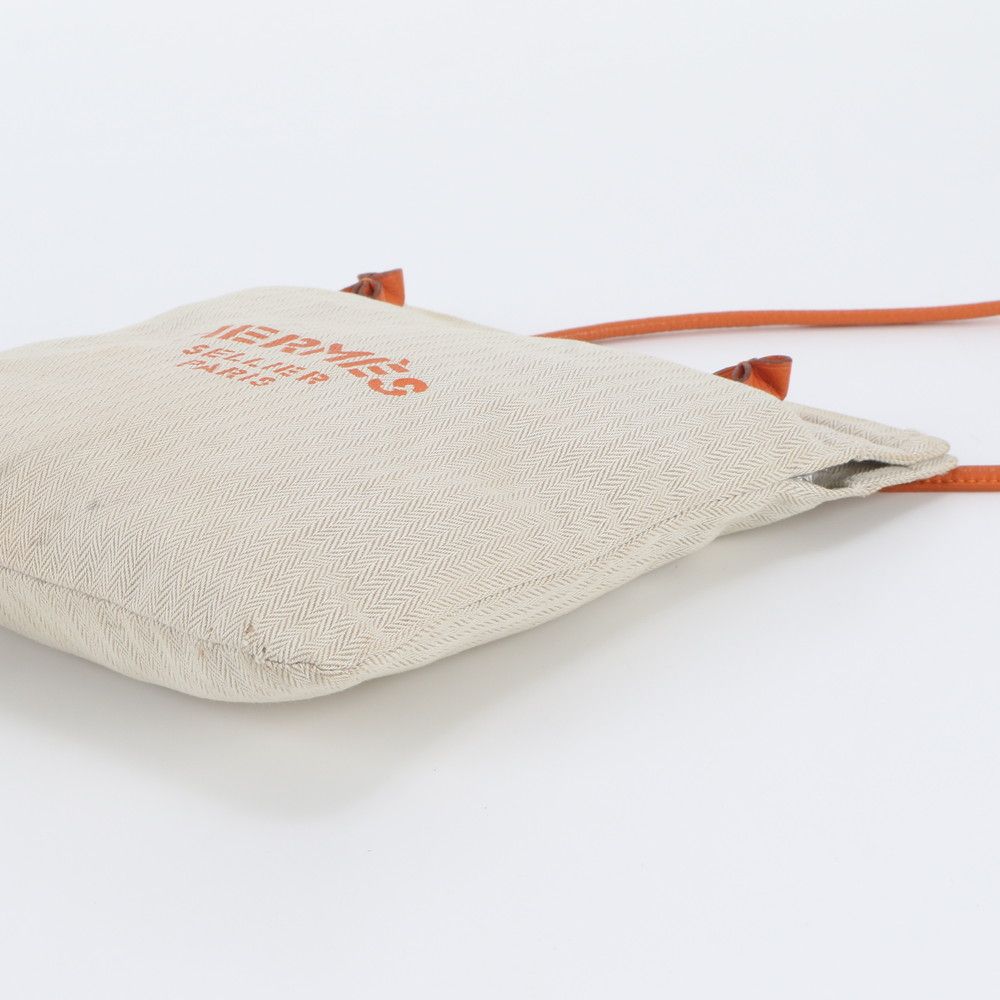 Hermes Aline PM Toile Chevron Leather Shoulder Bag — view 4
