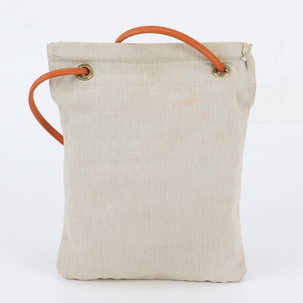 Hermes Aline PM Toile Chevron Leather Shoulder Bag — view 3