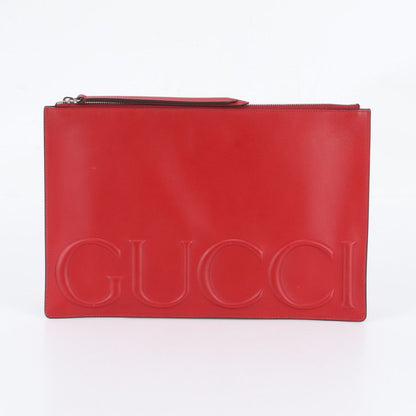 Gucci XL Leather Secondbag Clutch Pouch Business