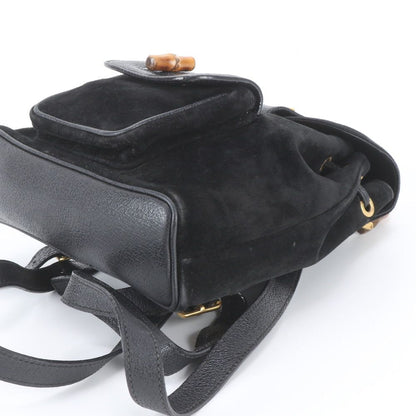 Gucci Vintage Bamboo Leather Backpack — view 5