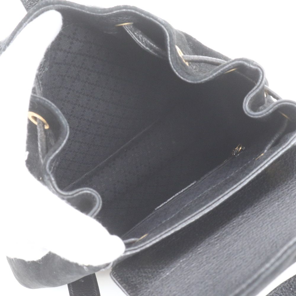 Gucci Vintage Bamboo Leather Backpack — view 8