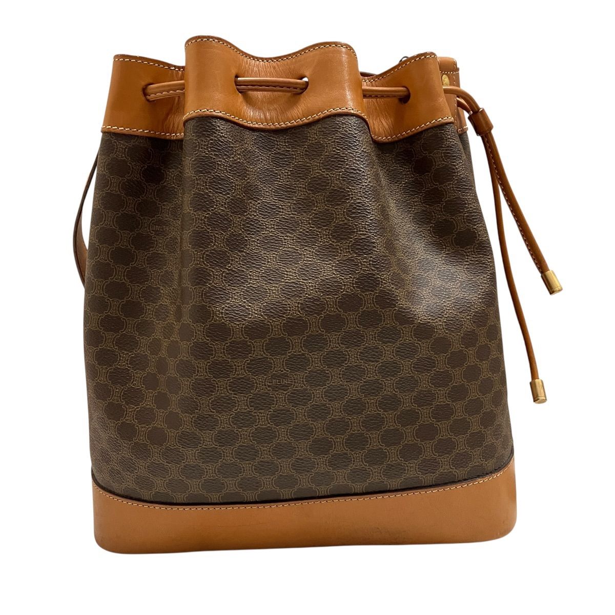 Celine Drawstring Shoulder Magadham Bag Leather — view 2