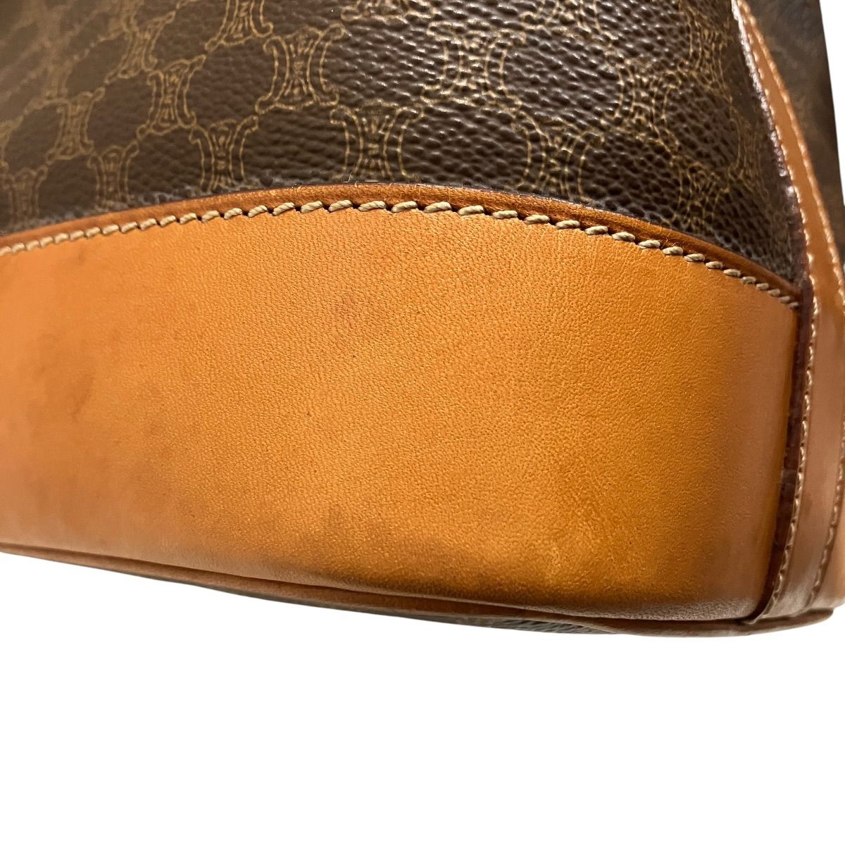 Celine Drawstring Shoulder Magadham Bag Leather — view 6