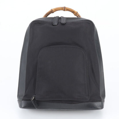 Gucci Vintage Bamboo 5 Leather Backpack — view 2