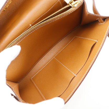 Hermes Kelly Wallet to Go Veau Epsom Gold Brown — view 5