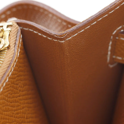 Hermes Kelly Wallet to Go Veau Epsom Gold Brown — view 8