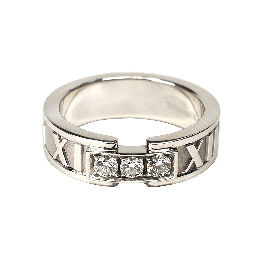 Tiffany & Co Atlas Diamond Ring 750 White Gold