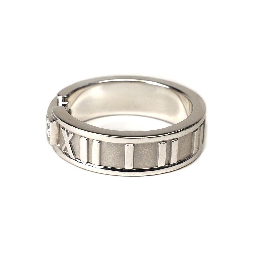 Tiffany & Co Atlas Diamond Ring 750 White Gold — view 2