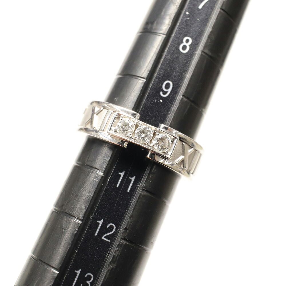 Tiffany & Co Atlas Diamond Ring 750 White Gold — view 7