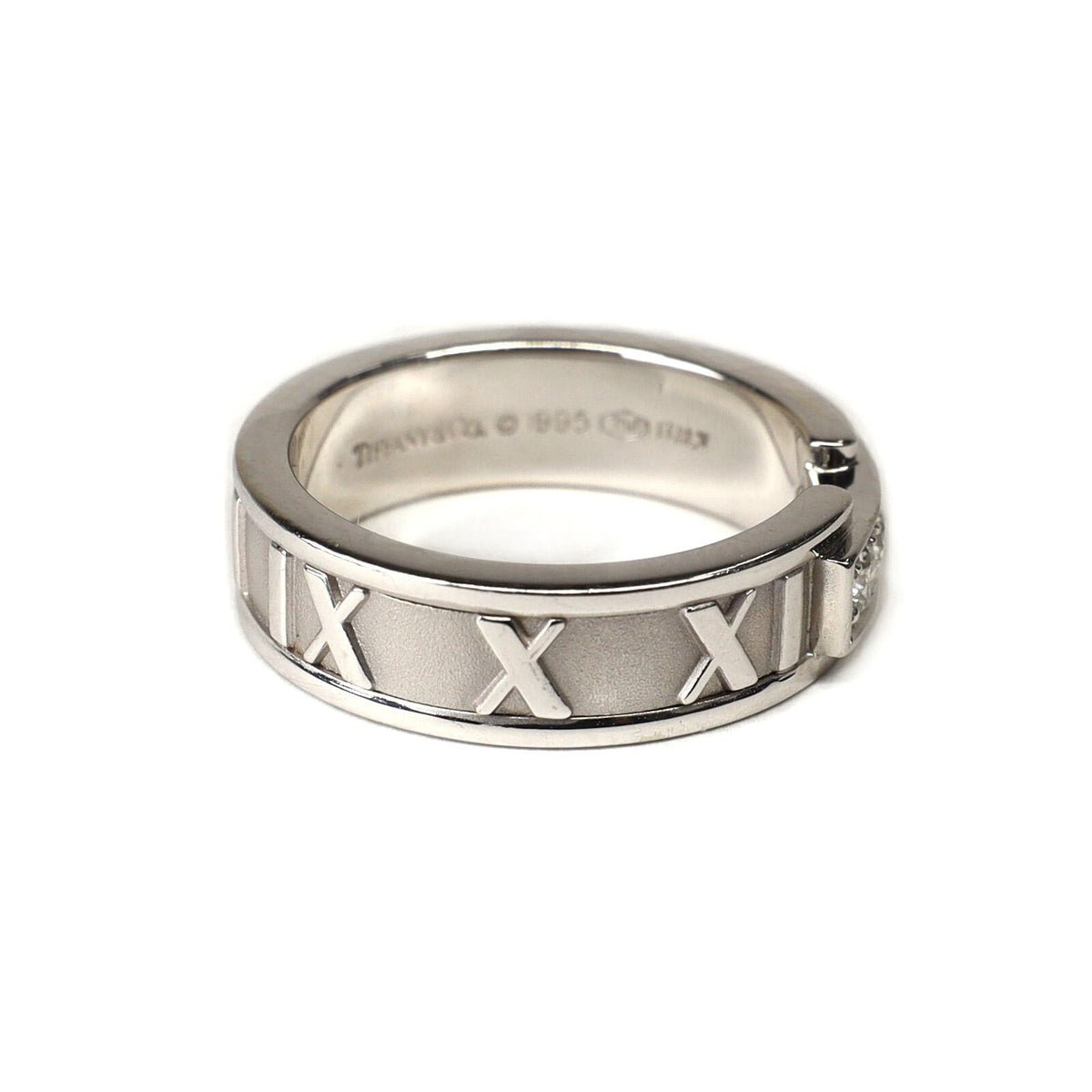 Tiffany & Co Atlas Diamond Ring 750 White Gold — view 3