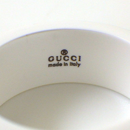 Gucci Ring Icon GG Logo White Ceramic 18k Yellow Gold — view 3