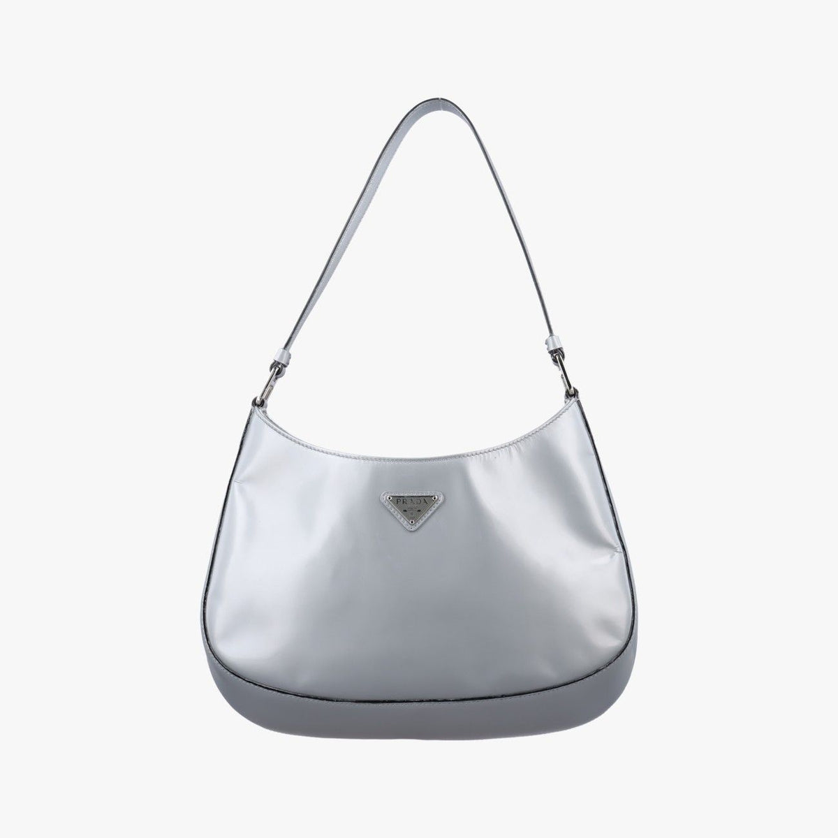 Prada Cleo Silver Enamel 7/3