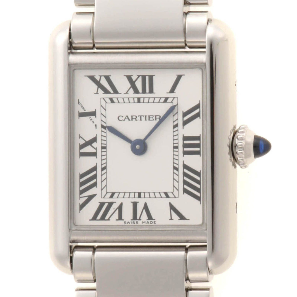 Cartier Tank Must de Cartier SM Watch Steel Silver Dial Quartz