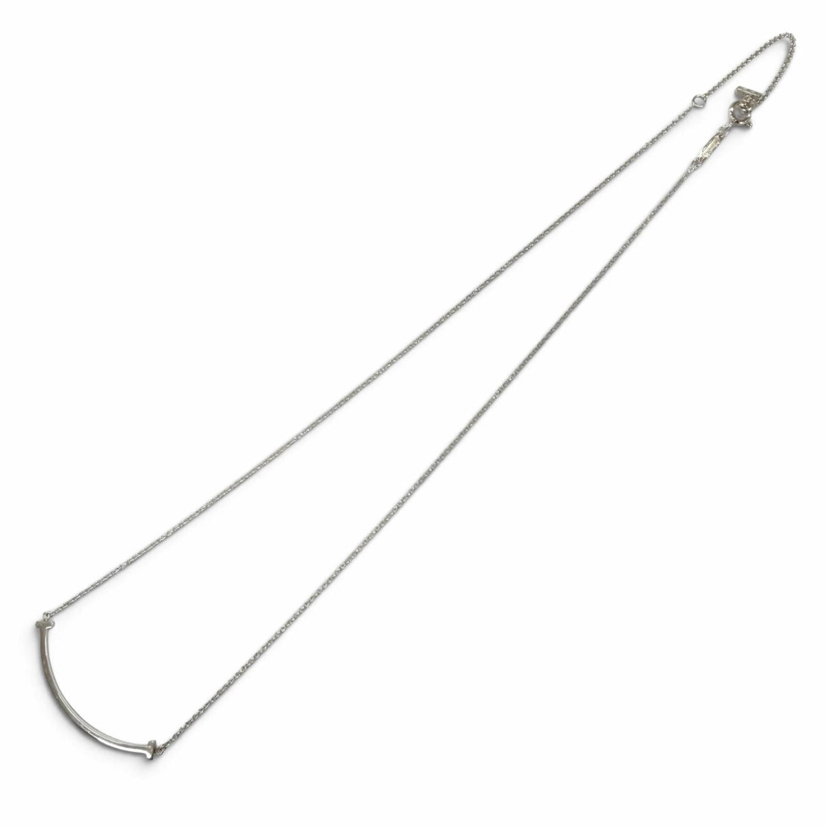 Tiffany & Co T Smile Pendant Small Necklace Silver — view 4
