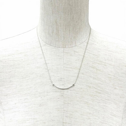 Tiffany & Co T Smile Pendant Small Necklace Silver — view 2