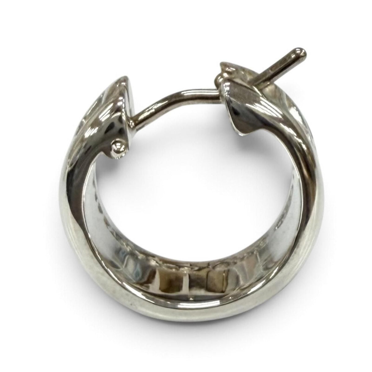 Tiffany & Co Atlas Hoop Earrings Silver — view 3