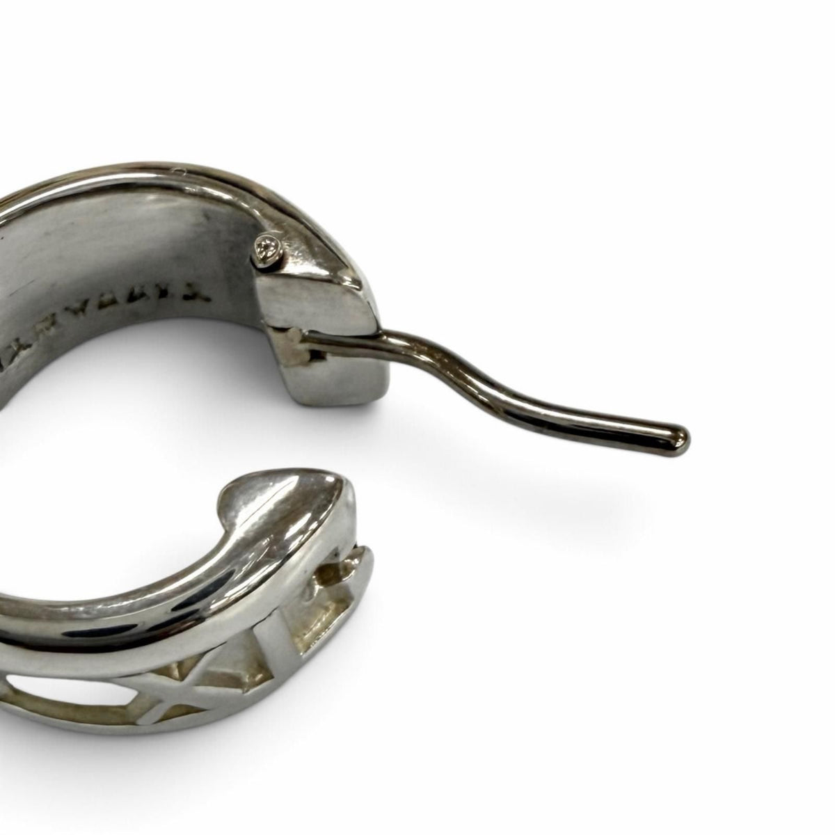 Tiffany & Co Atlas Hoop Earrings Silver — view 4