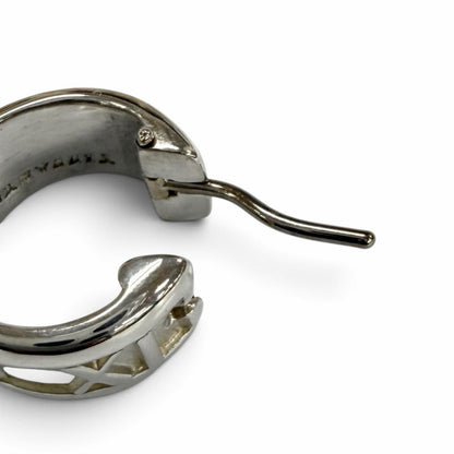 Tiffany & Co Atlas Hoop Earrings Silver — view 4