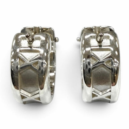 Tiffany & Co Atlas Hoop Earrings Silver — view 2