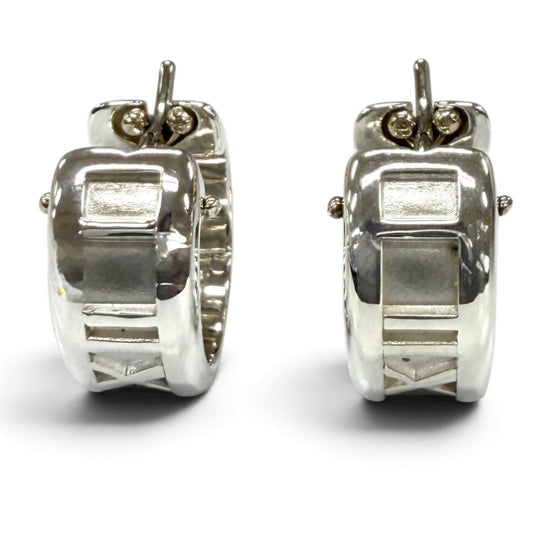 Tiffany & Co Atlas Hoop Earrings Silver