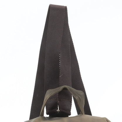Prada Tessuto Nylon Triangle Logo Leather Backpack — view 2