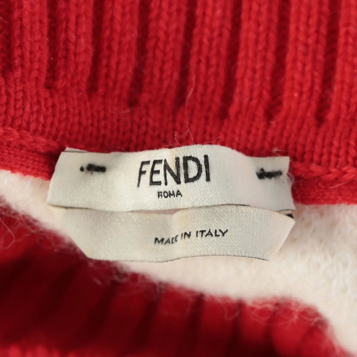 Fendi Fila Collaboration Logo Pullover Knit Top Sweater 44 — view 6