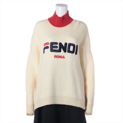 Fendi Fila Collaboration Logo Pullover Knit Top Sweater 44