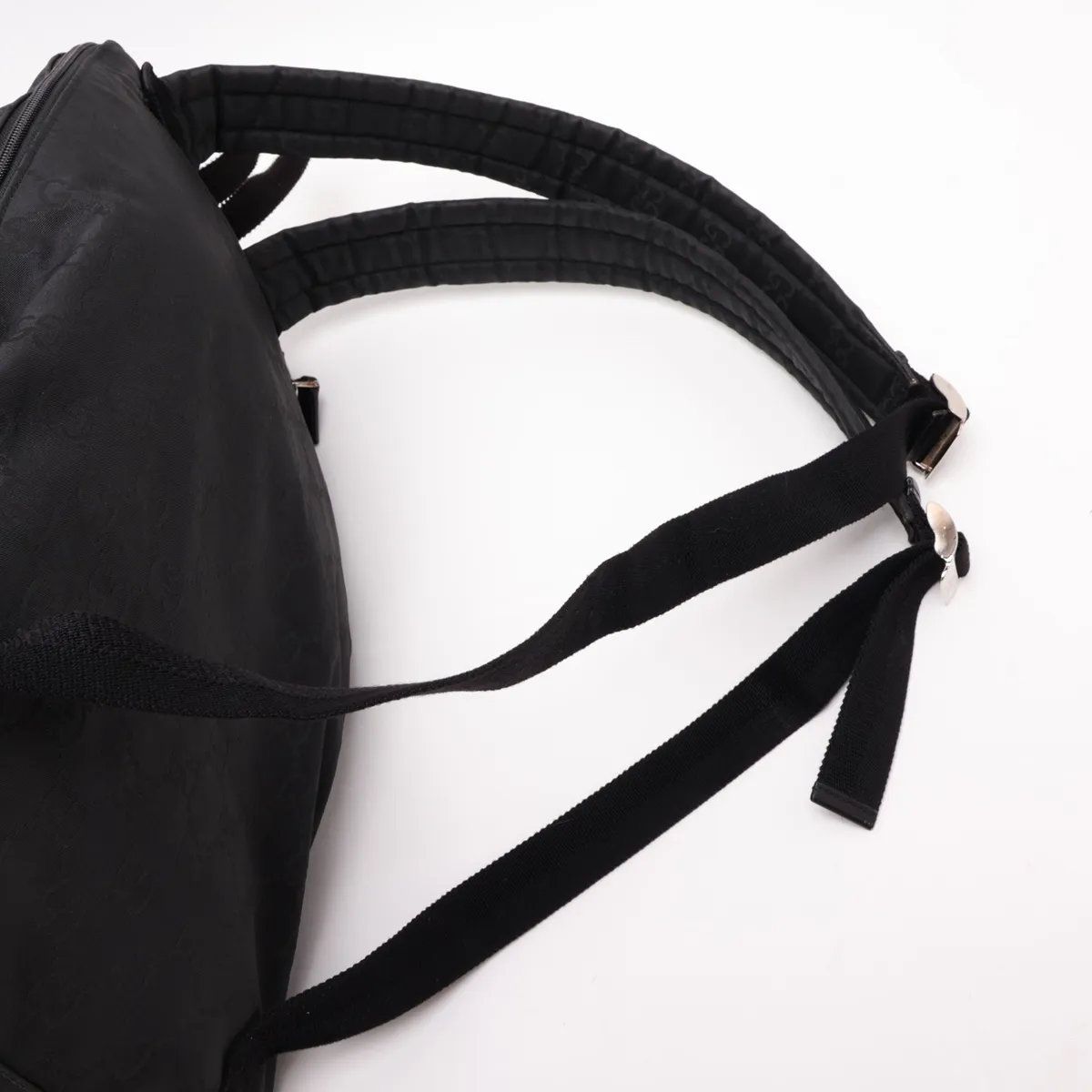 Gucci GG Nylon Leather Backpack Shoulder Bag — view 6