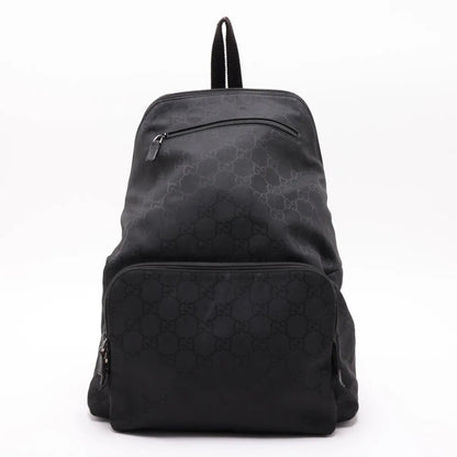 Gucci GG Nylon Leather Backpack Shoulder Bag