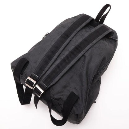 Gucci GG Nylon Leather Backpack Shoulder Bag — view 5