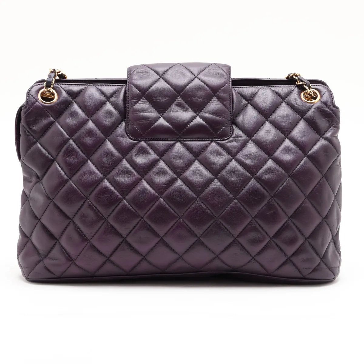 Chanel Card Quilted Lambskin Leather Chain Shoulder Bag — view 2
