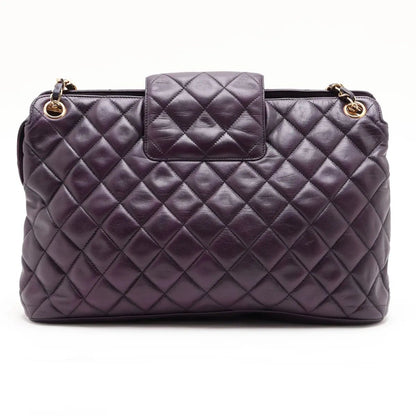 Chanel Card Quilted Lambskin Leather Chain Shoulder Bag — view 2
