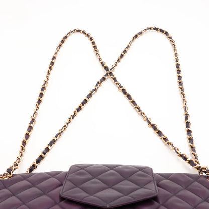 Chanel Card Quilted Lambskin Leather Chain Shoulder Bag — view 6