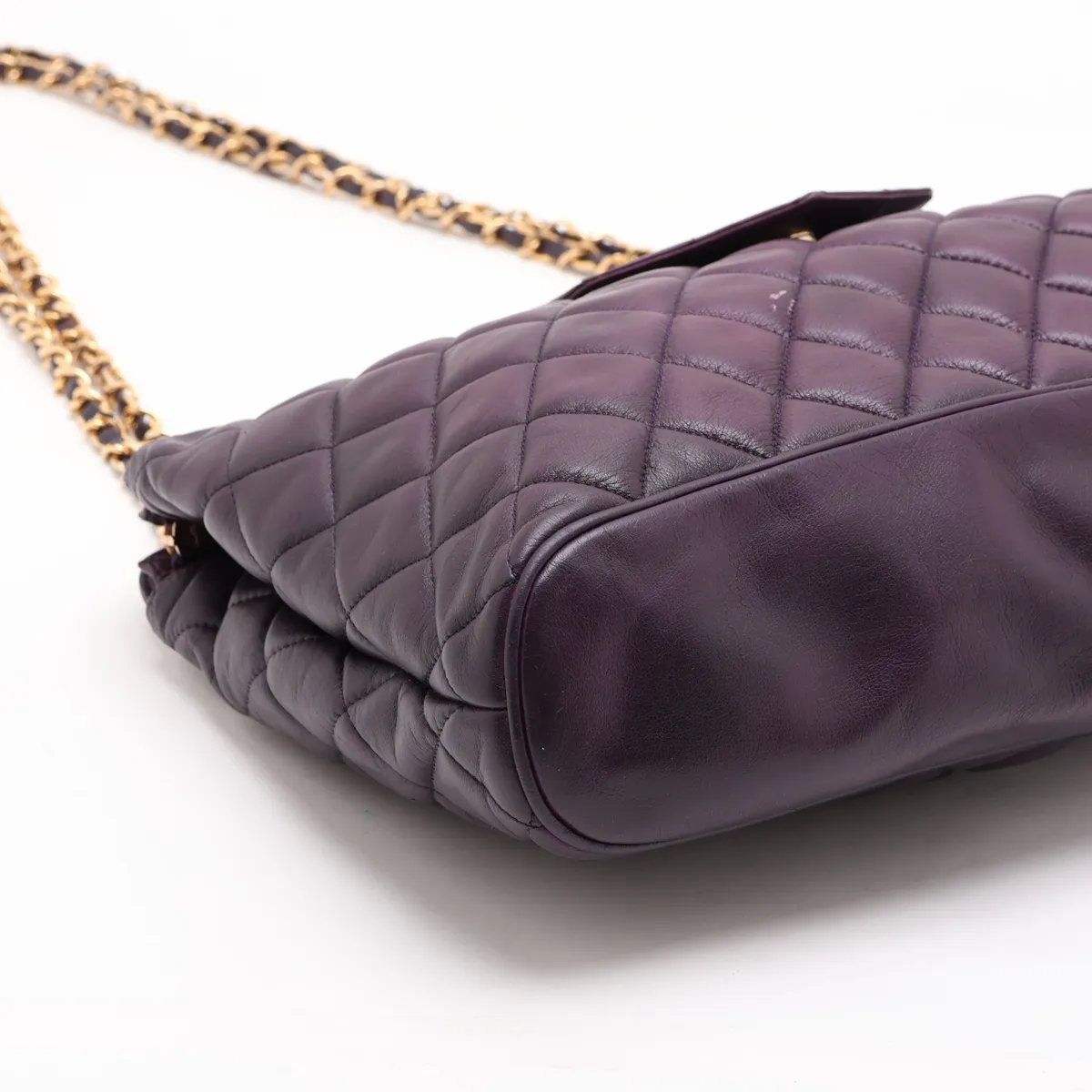 Chanel Card Quilted Lambskin Leather Chain Shoulder Bag — view 4
