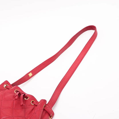 Chanel Quilted Lambskin Leather Shoulder Bag Crossbody Drawstring — view 5