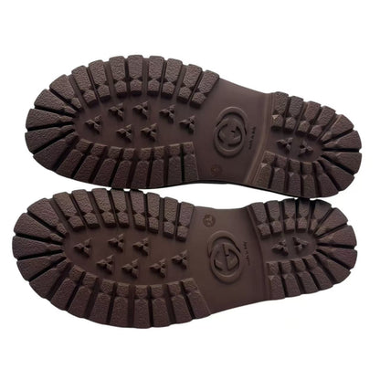 Gucci Sandals GG Supreme Horsebit Leather Mules — view 7