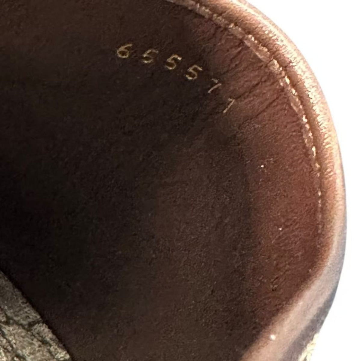 Gucci Sandals GG Supreme Horsebit Leather Mules — view 8
