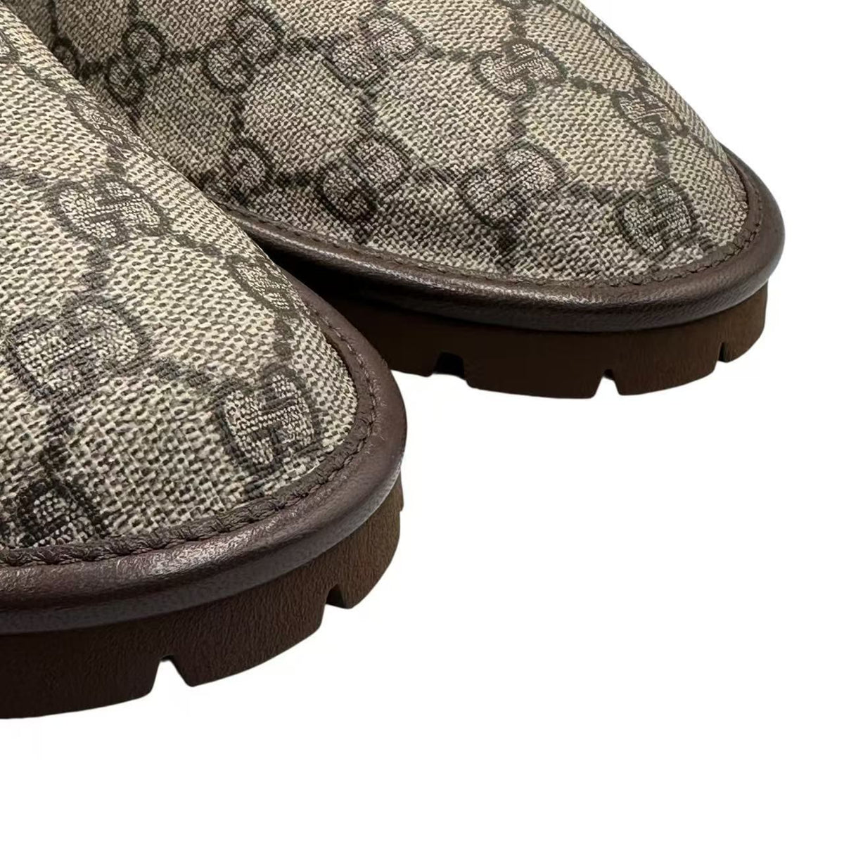 Gucci Sandals GG Supreme Horsebit Leather Mules — view 5