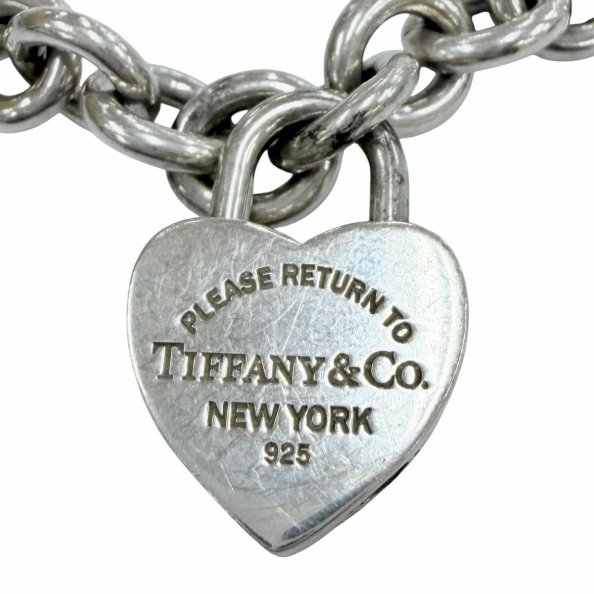 Tiffany & Co Return to Tiffany Heart Lock Choker 925 Necklace Silver — view 3