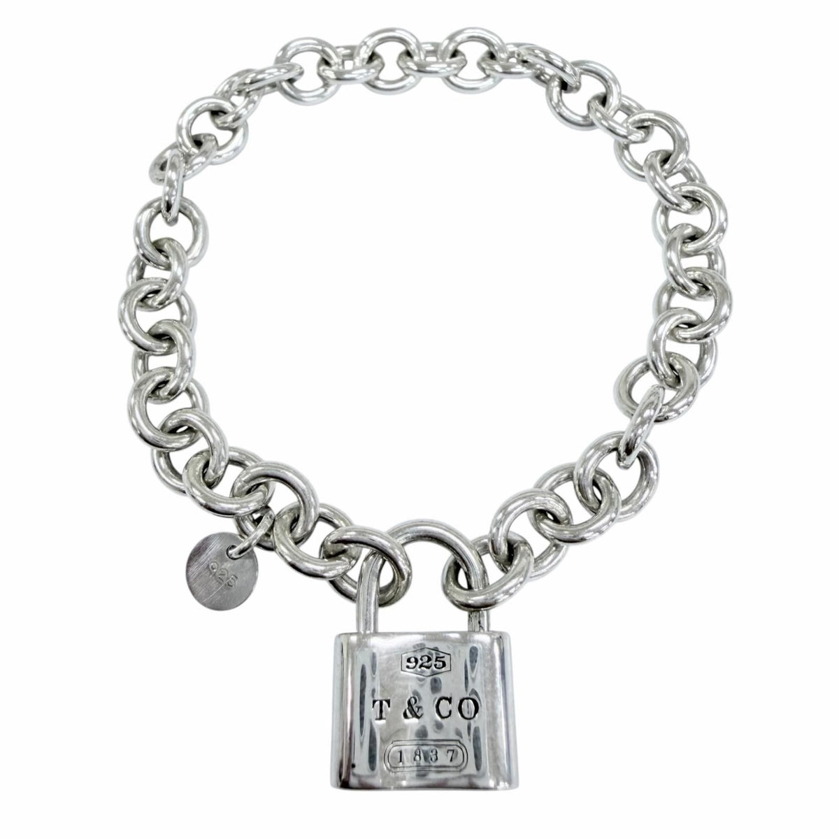 Tiffany & Co 1837 Lock Bracelet 925 Bangle Silver