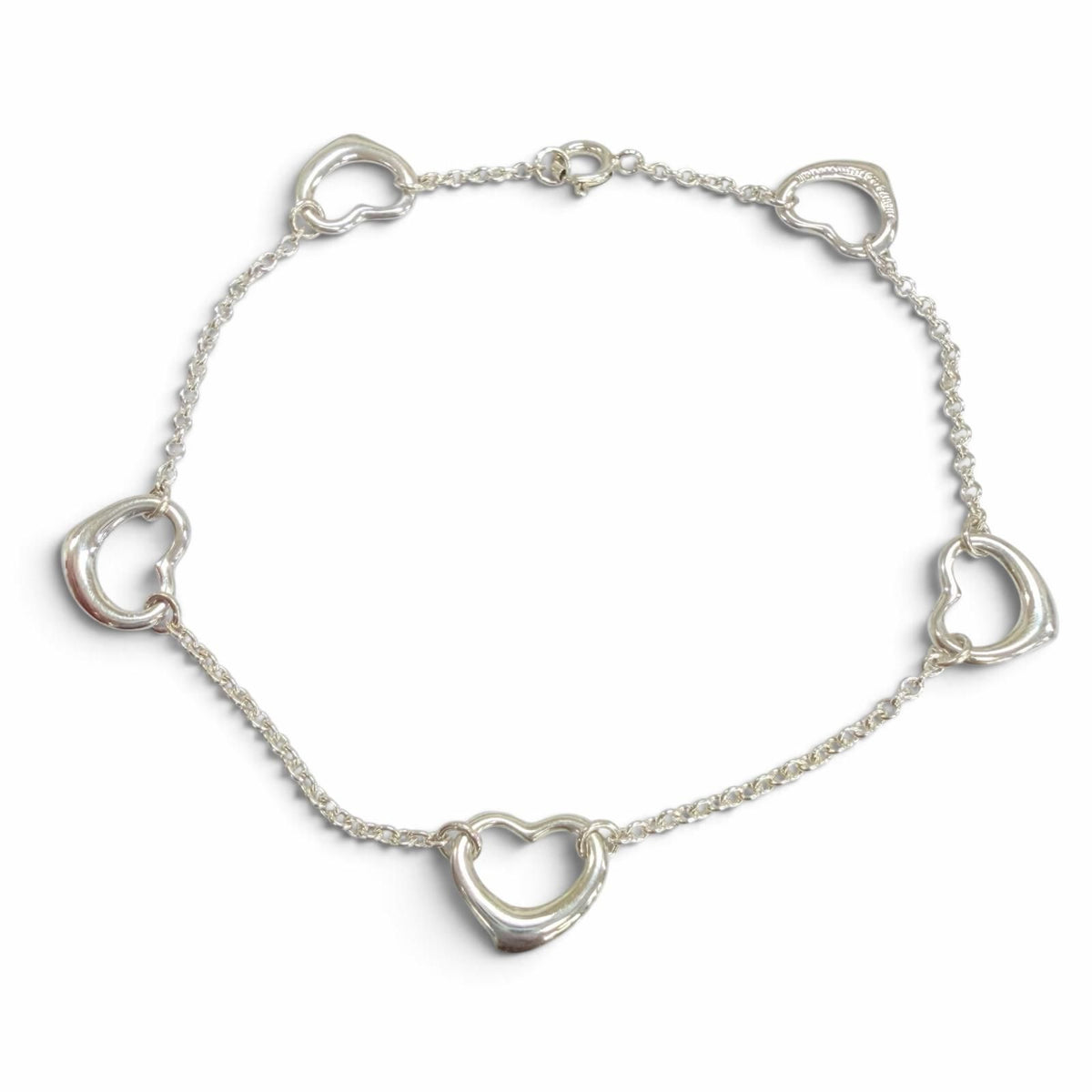 Tiffany & Co Elsa Peretti Open Heart Bracelet 925 Silver — view 2