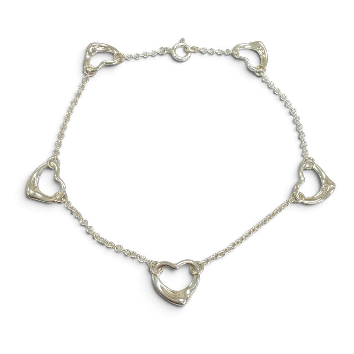 Tiffany & Co Elsa Peretti Open Heart Bracelet 925 Silver