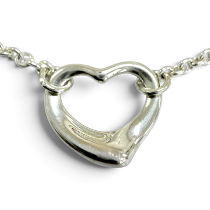 Tiffany & Co Elsa Peretti Open Heart Bracelet 925 Silver — view 3