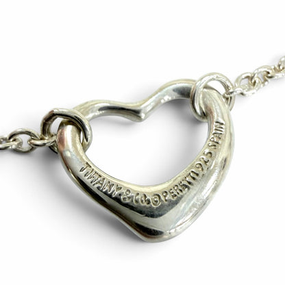 Tiffany & Co Elsa Peretti Open Heart Bracelet 925 Silver — view 5