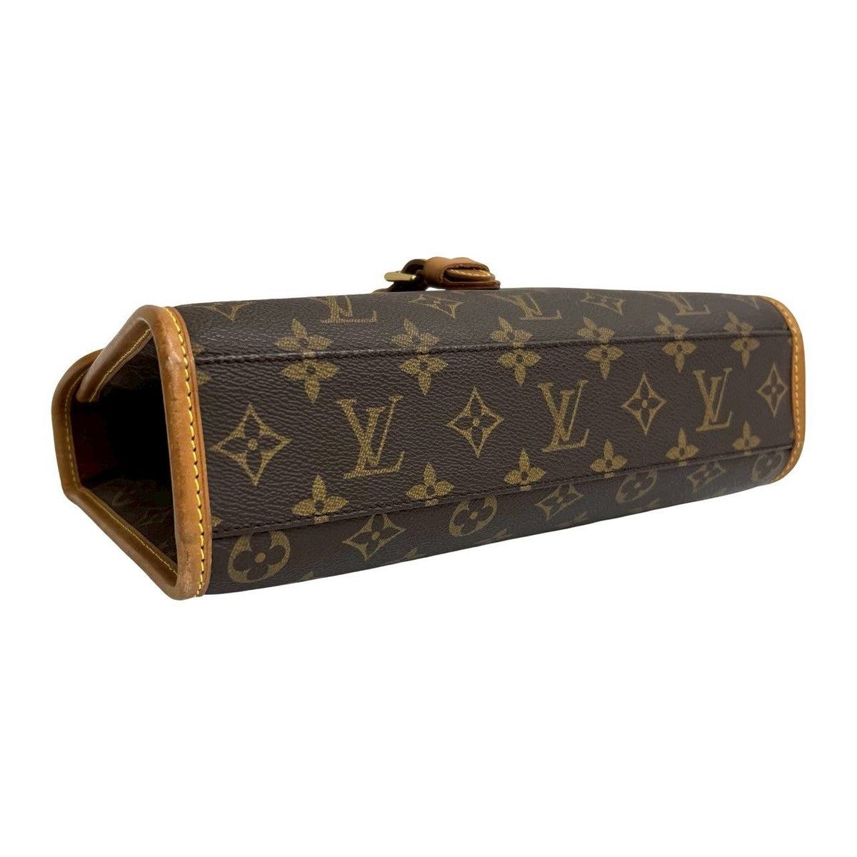 Louis Vuitton Vintage Bel Air Monogram Leather 2-Way Shoulder Bag Brown — view 7