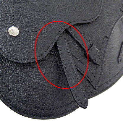 Dior Saddle Shoulder Bag Leather Black Small — view 7