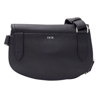 Dior Saddle Shoulder Bag Leather Black Small — view 2